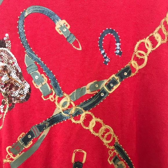 Read description-Just B Women sequins horse Blazer size S - Picture 7 of 8